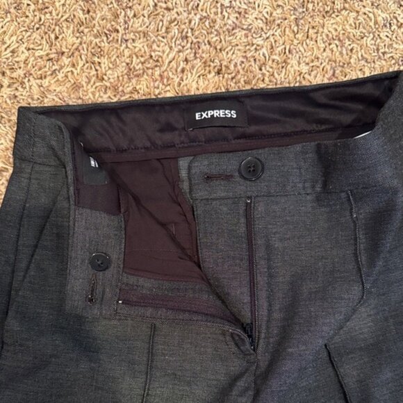 Woman’s heather dark grey Dress Pants - Picture 2 of 6